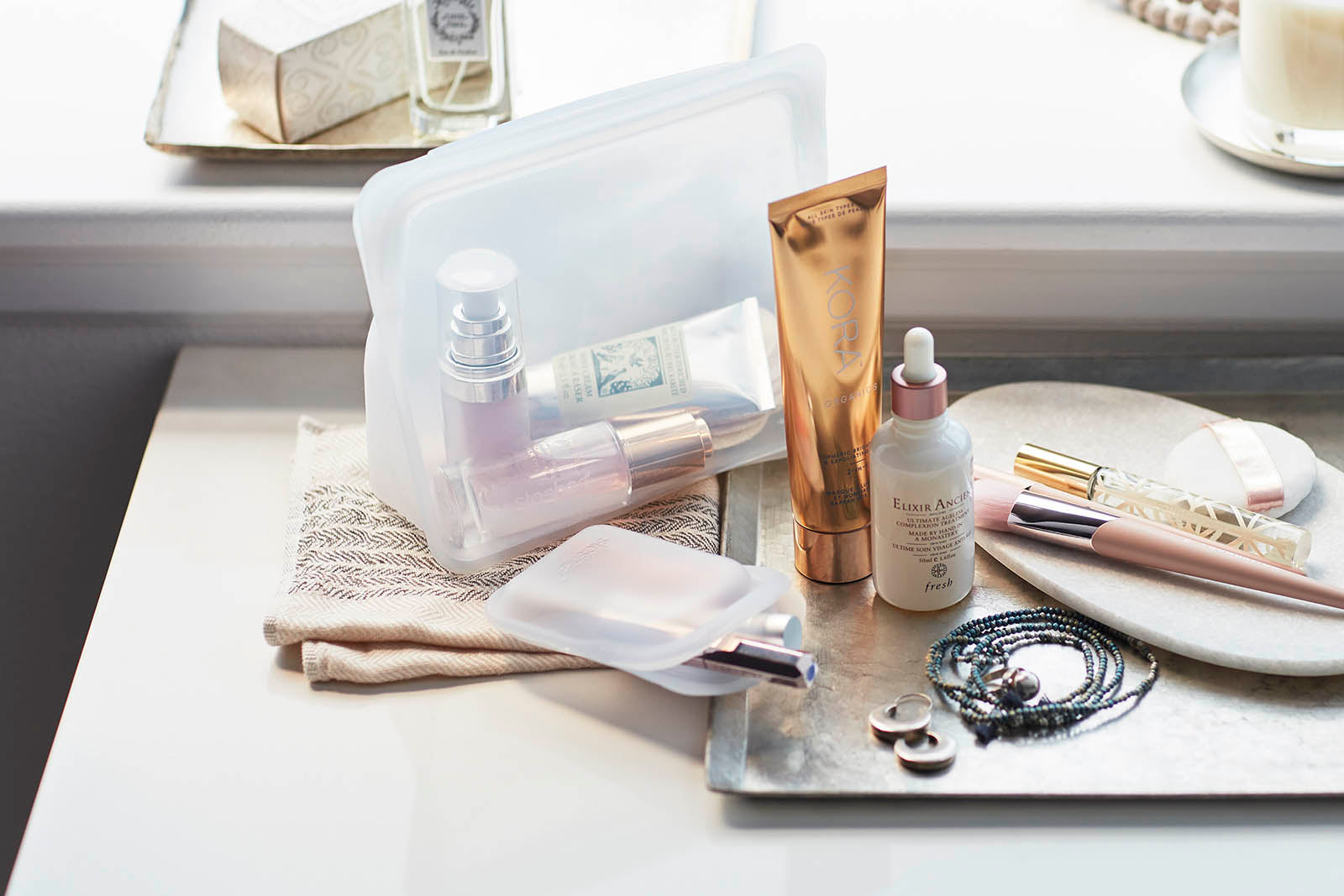 Clear Acrylic Makeup & Skin Care Storage Starter Kit