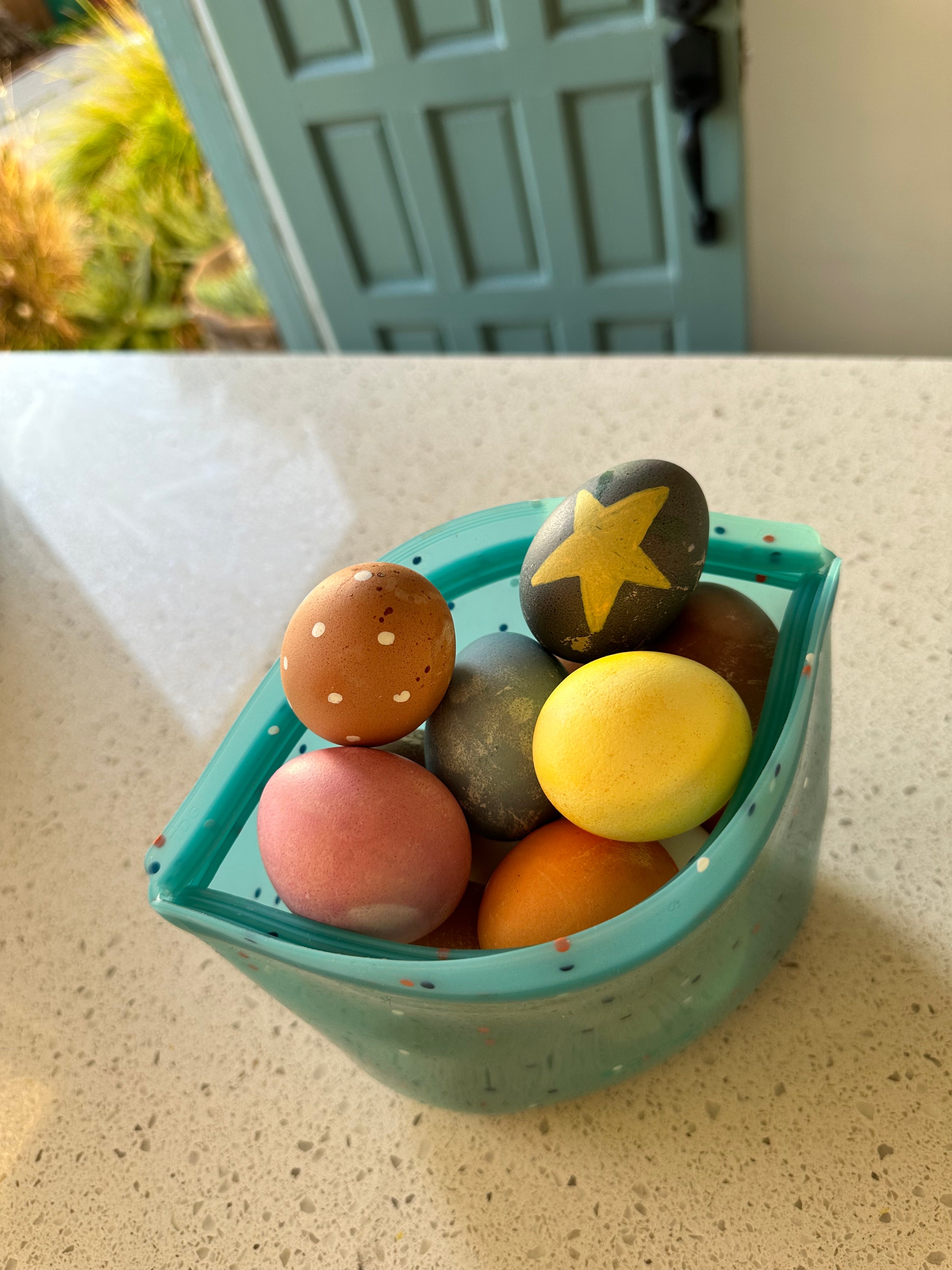 DIY Easter eggs with veggie scrap dye
