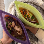 green: bowl holding pho