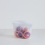 snow dots: 2-cup bowl with orange slices inside