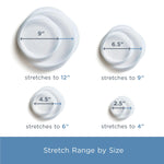 all: stretch lids 4-pack variety dimensions diagram