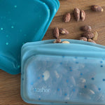 glacier dots: snack bag with almonds in it
