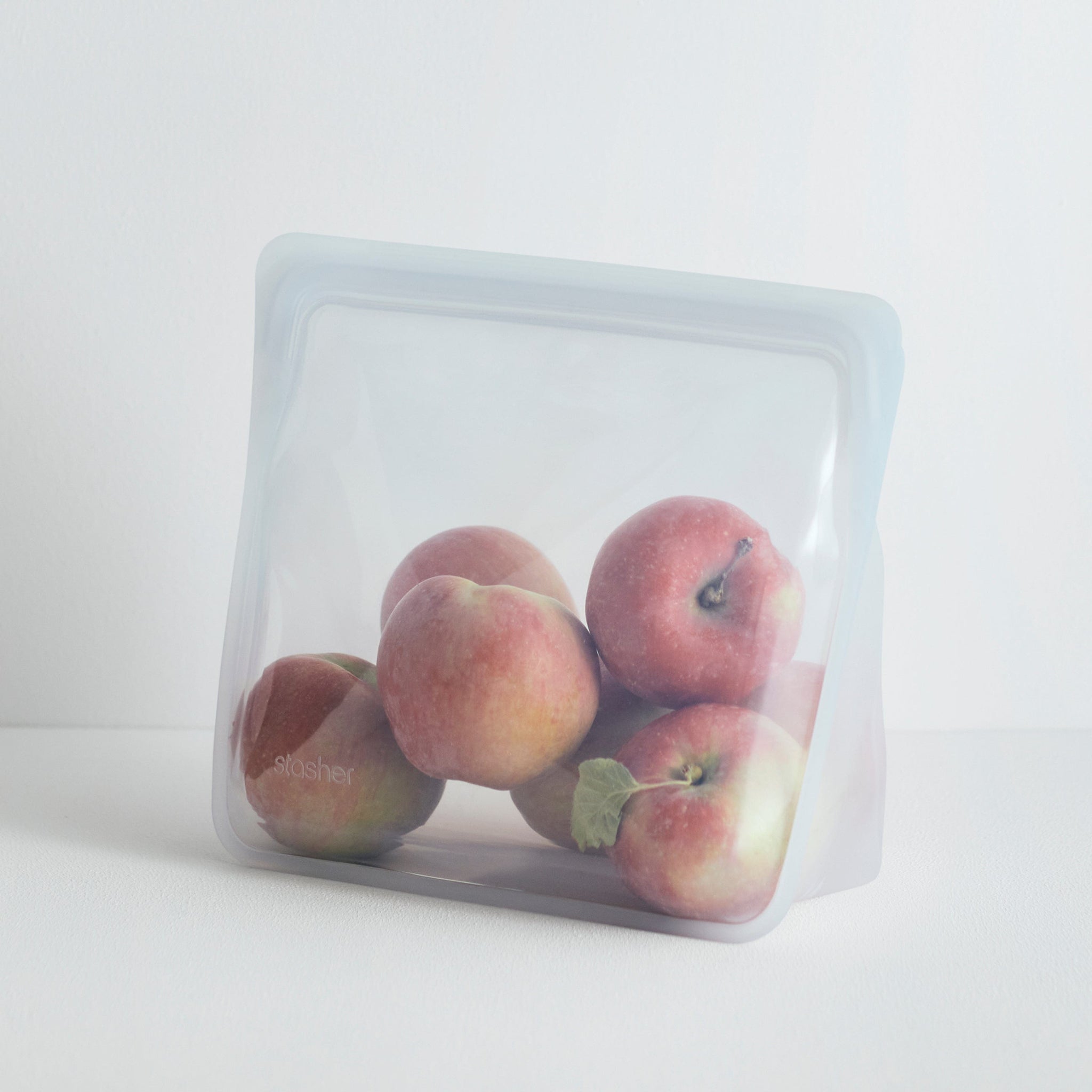 Clear: Reusable Silicone Stasher Stand Up Mega Bag