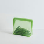 green: Reusable Silicone Stasher Stand Up Mini Bag
