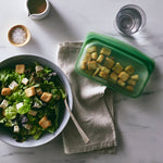 Kelp: snack bag holding croutons