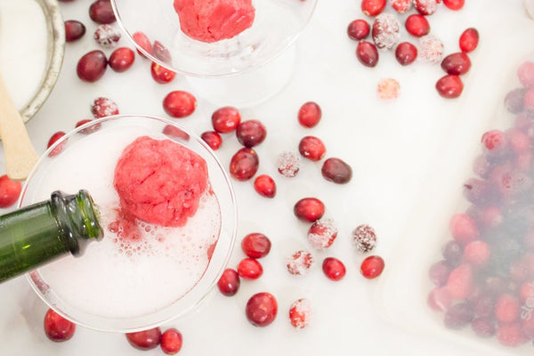 cranberry sorbet cocktail