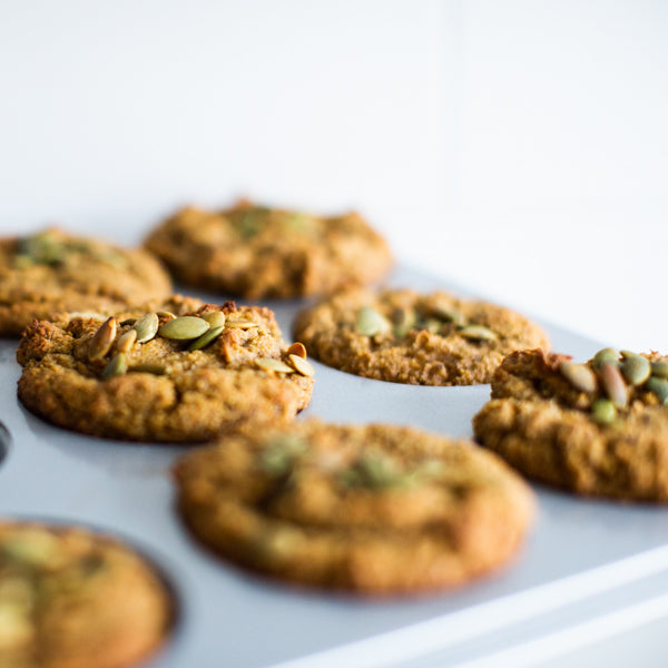 pumpkin muffins with stasher bag