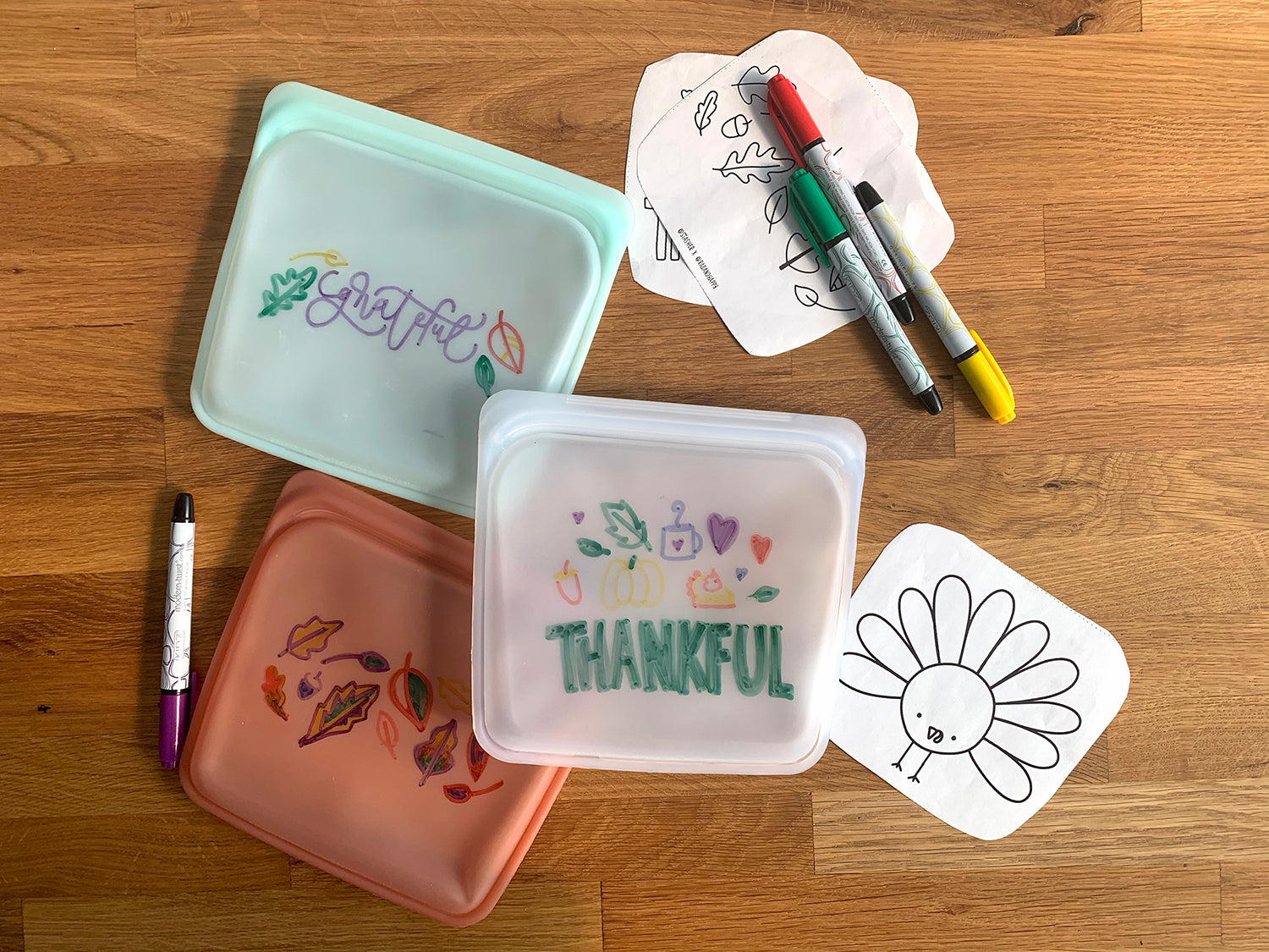 Let The Kids Go Wild This Thanksgiving With This Adorable Custom Stasher Stencil