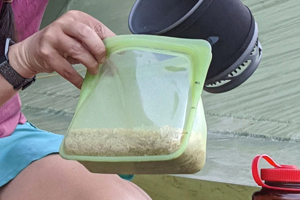 Low waste dehydrated food for camping | Stasher