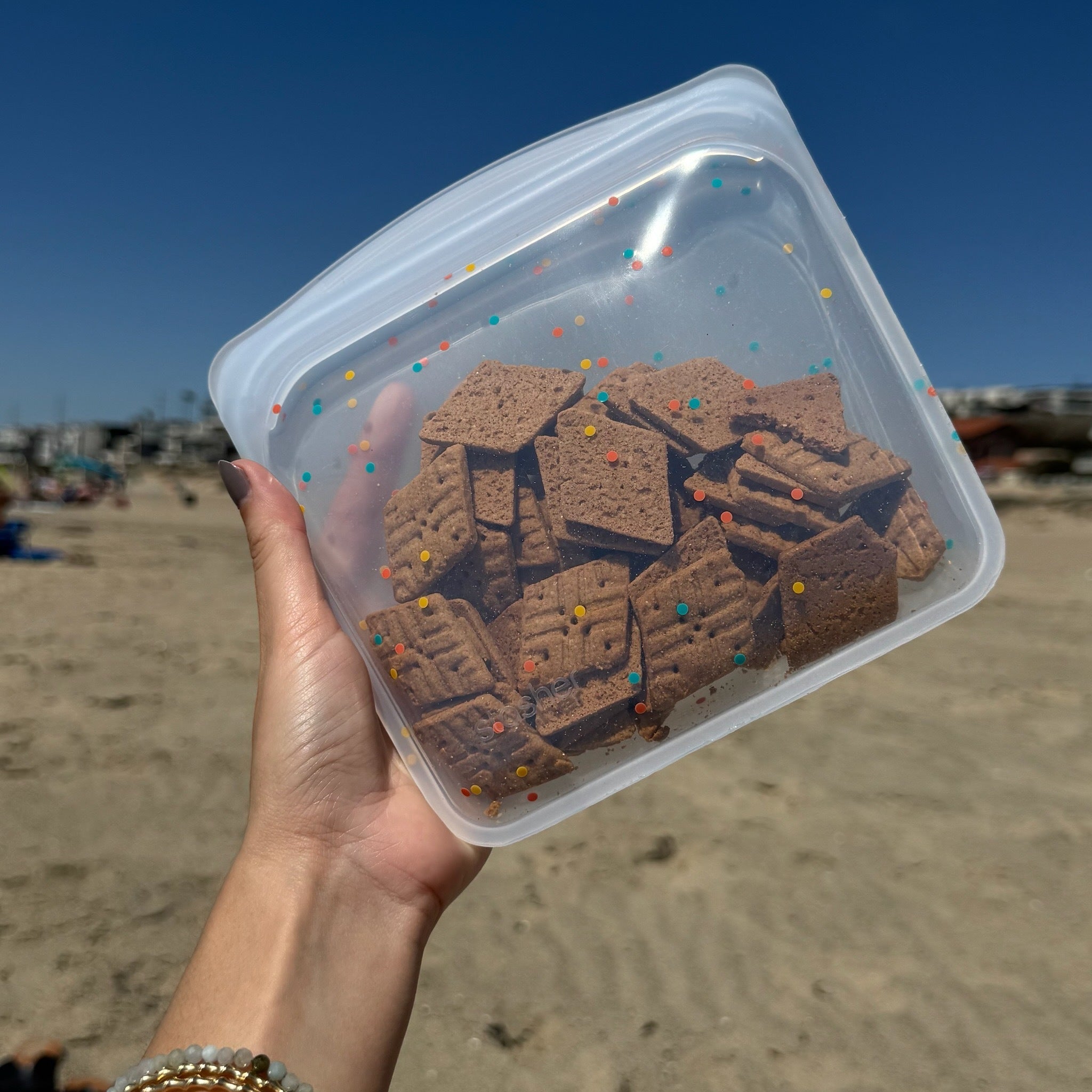 beach glass: stasher reusable bags