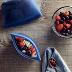 deep ocean: bowl 2-cup in deep ocean holding berries. 