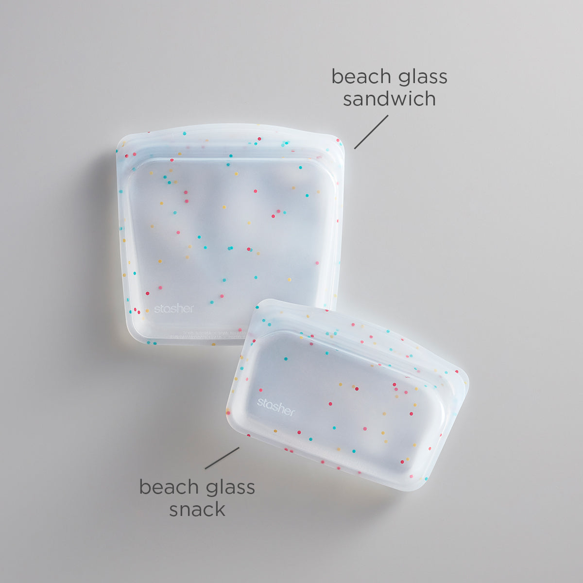 beach glass: stasher reusable bags