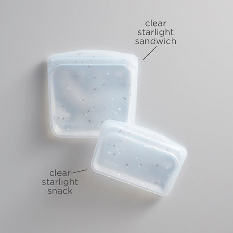 silver dots: reusable storage bag kit