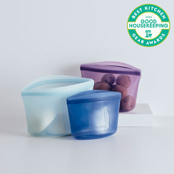 Ocean Forest: Reusable Silicone Storage Bowls 3 Pack Color Assorted