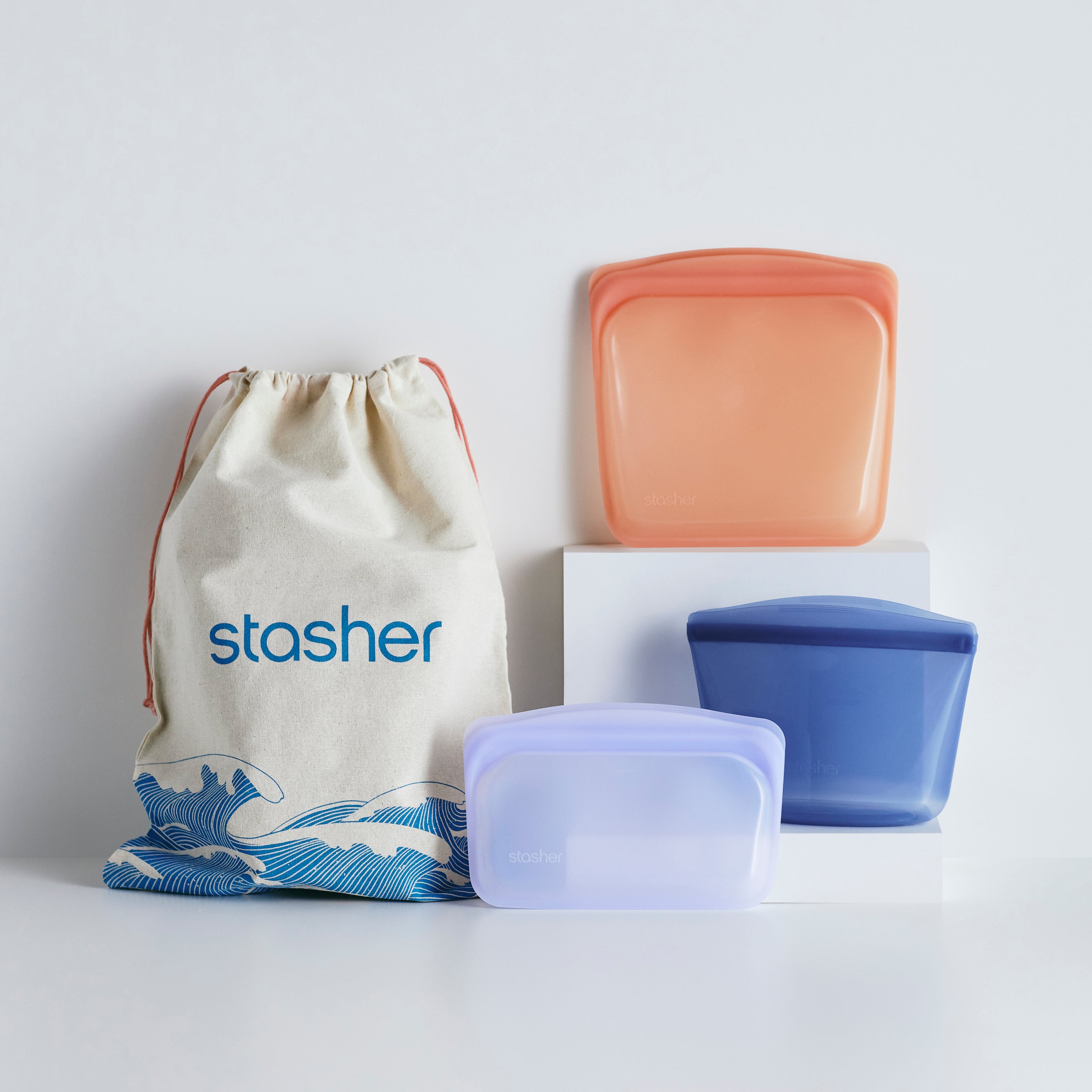 Stasher reusable silicon snack bags – We Fill Good