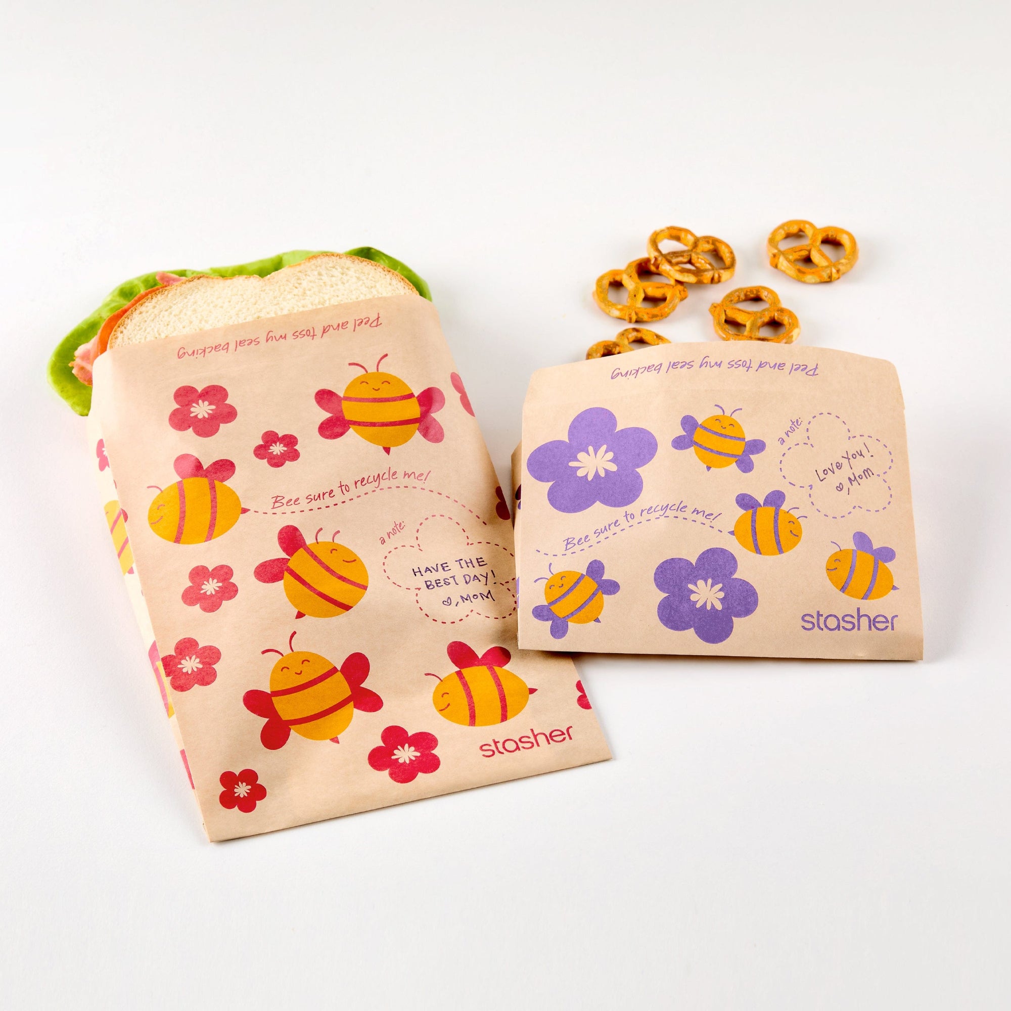 Recyclable Paper Bags 2-Pack