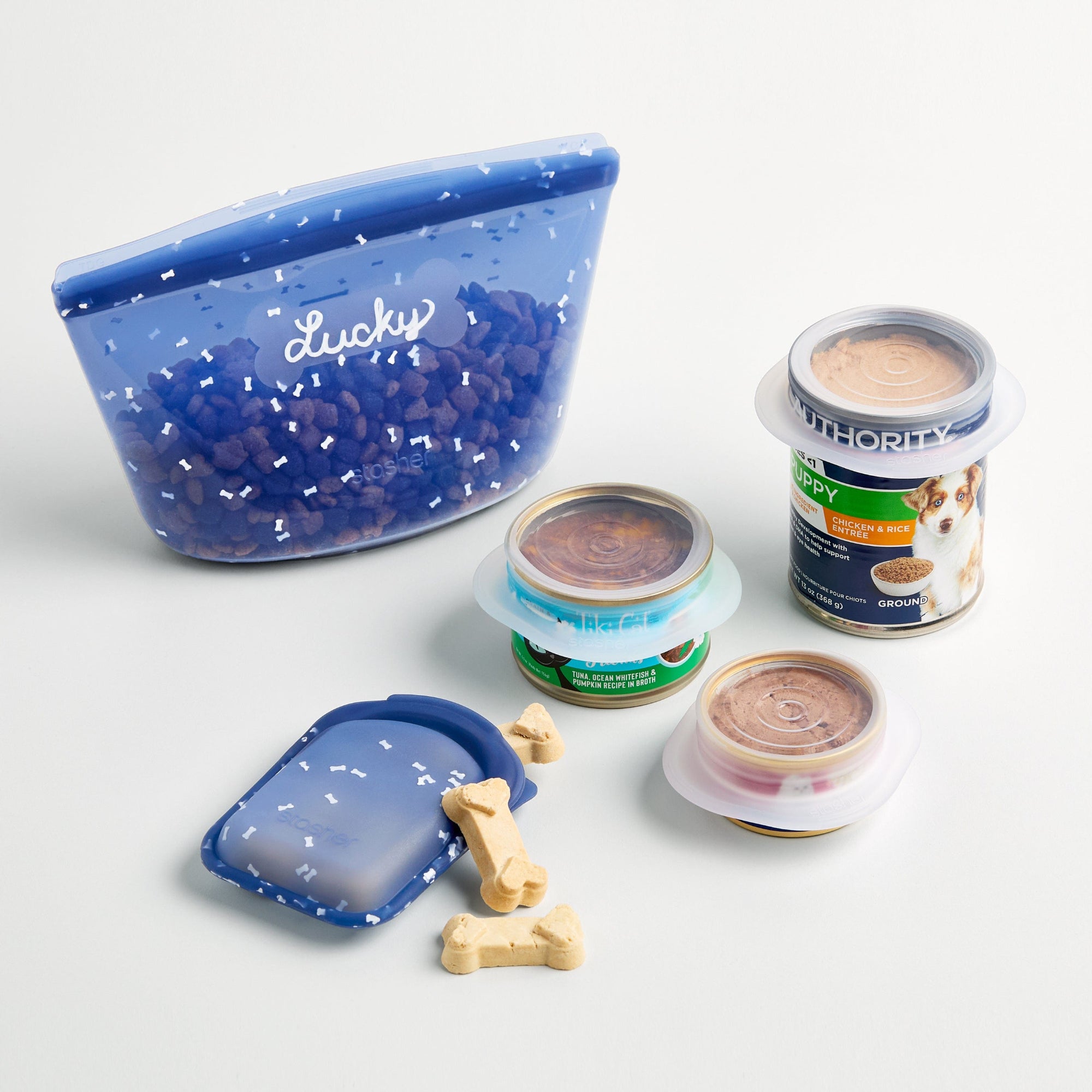 Dog Travel Food Container & Can Cover Set