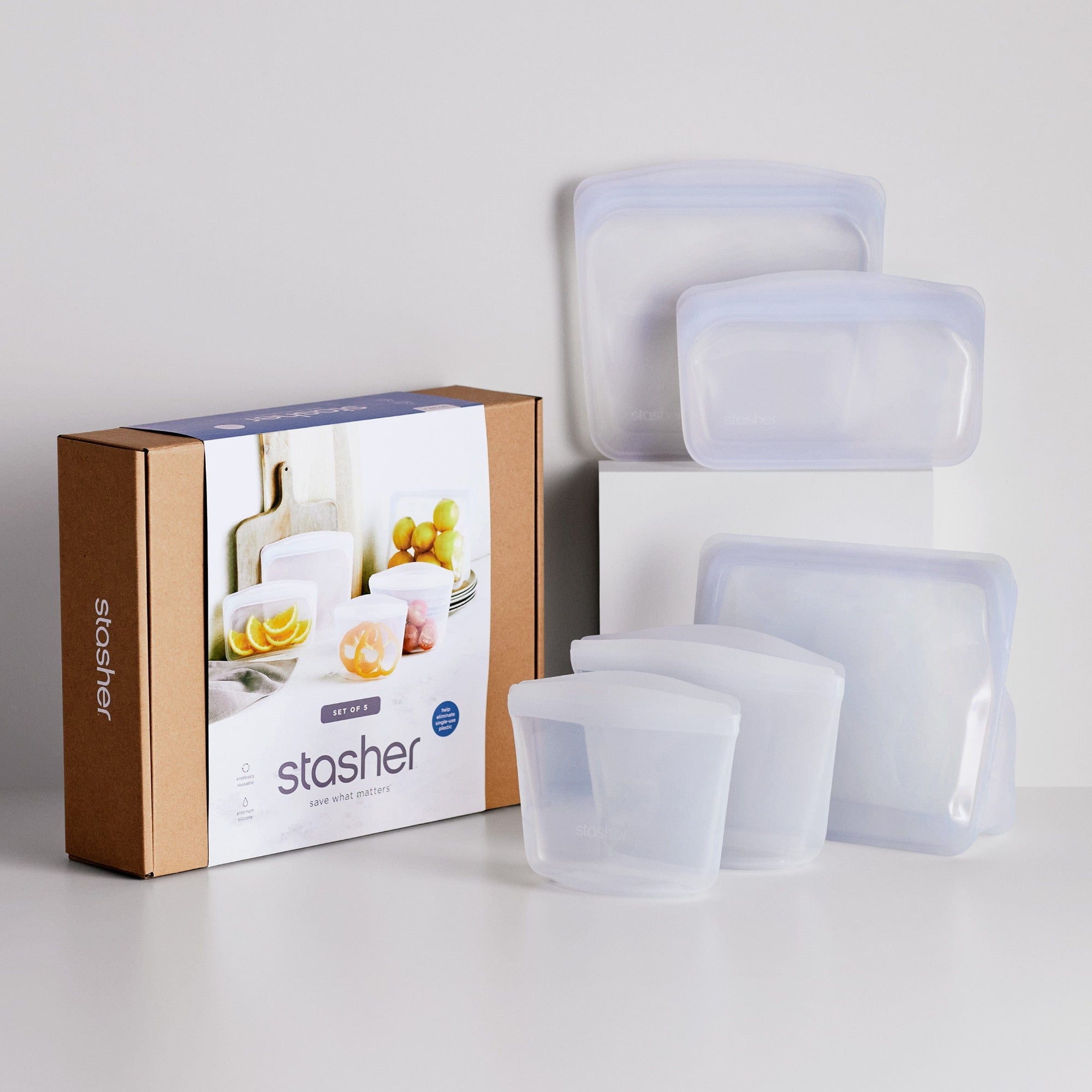 clear: hero image of box 5 pack