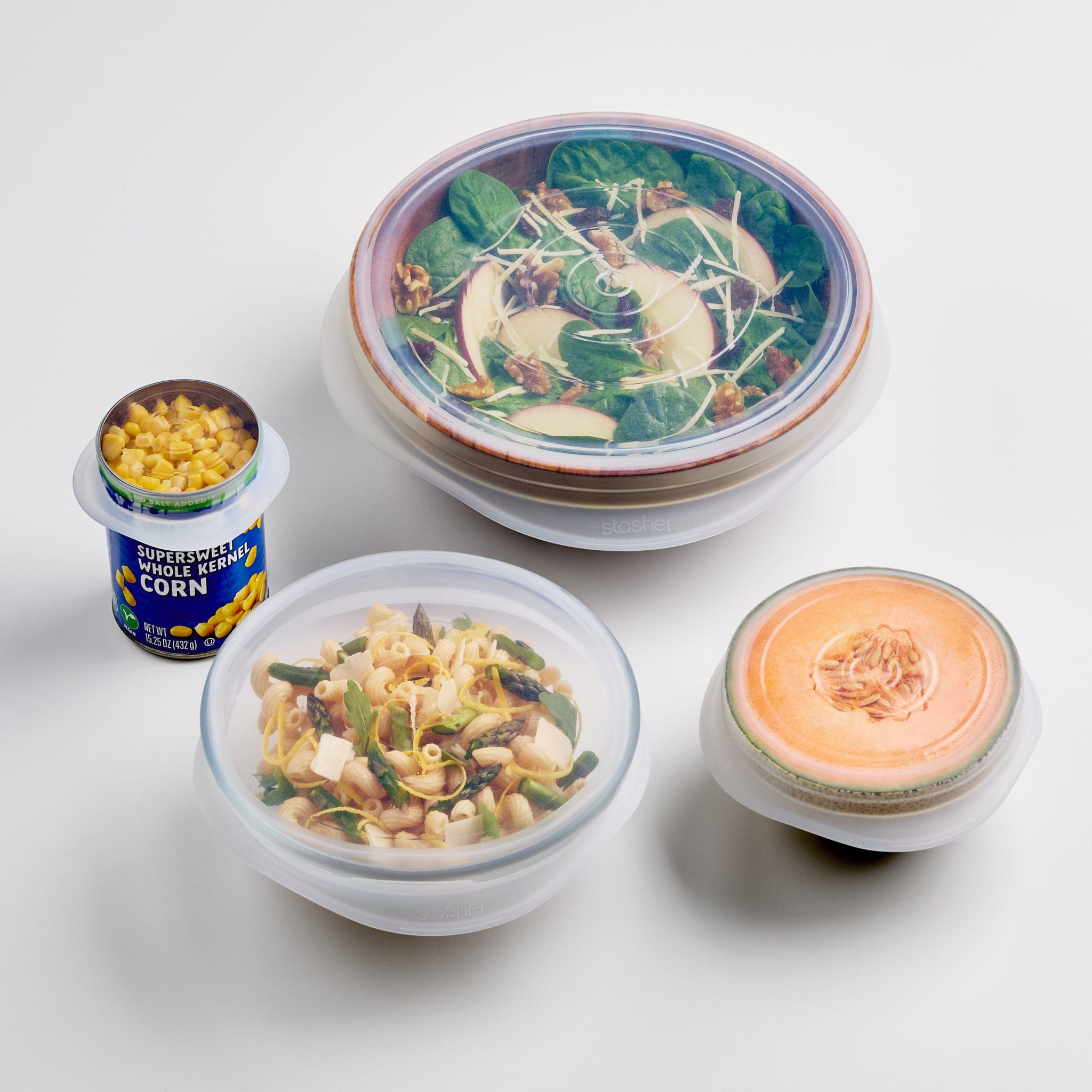 Stasher Silicone Lids for Food Storage