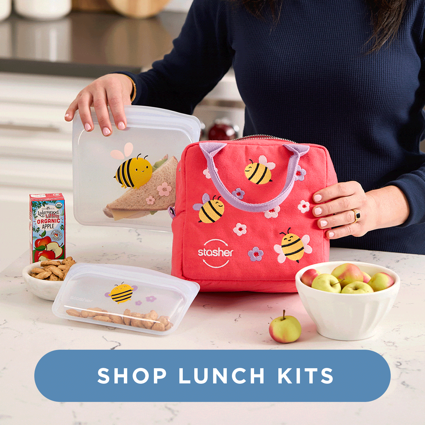 shop stasher new lunch kits. 