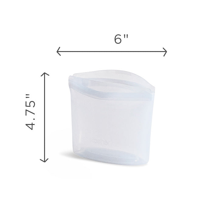 Superio 6.25 Quart Clear Plastic Storage Bin with Lid, Non-Toxic