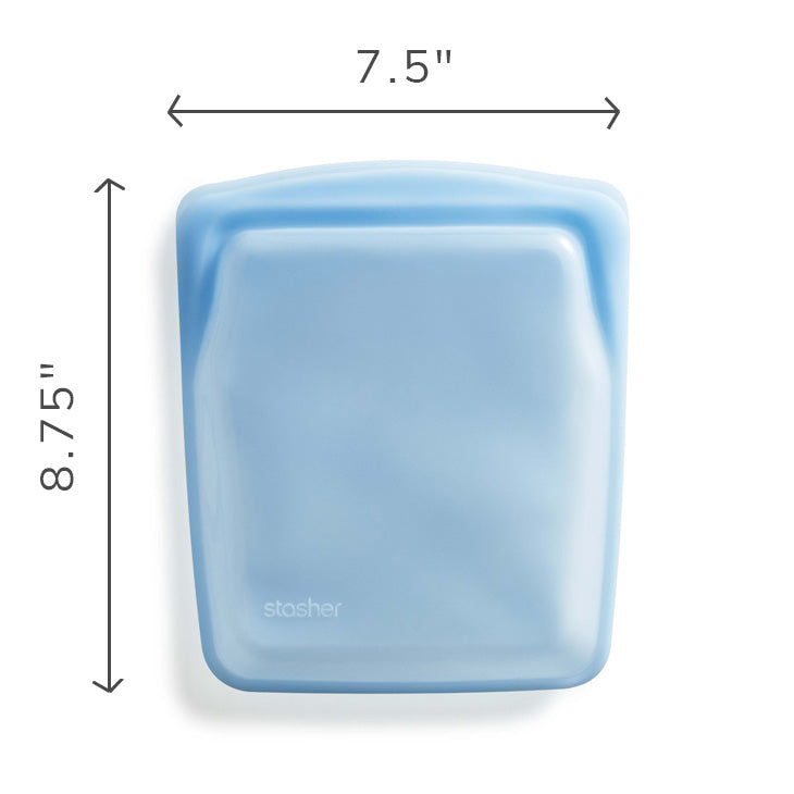 Stasher Quart Bag in Blue | Silicone