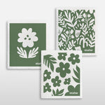 floral moss: stasher reusable swedish dish towels