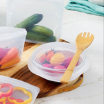 all: mix of clear reusables