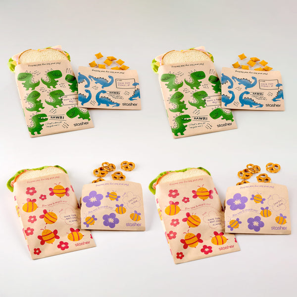 Sandwich and Snack Paper Bags 8-Pack | Stasher