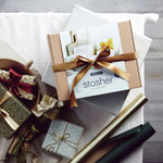 clear: clear gift box wrapped in a bow