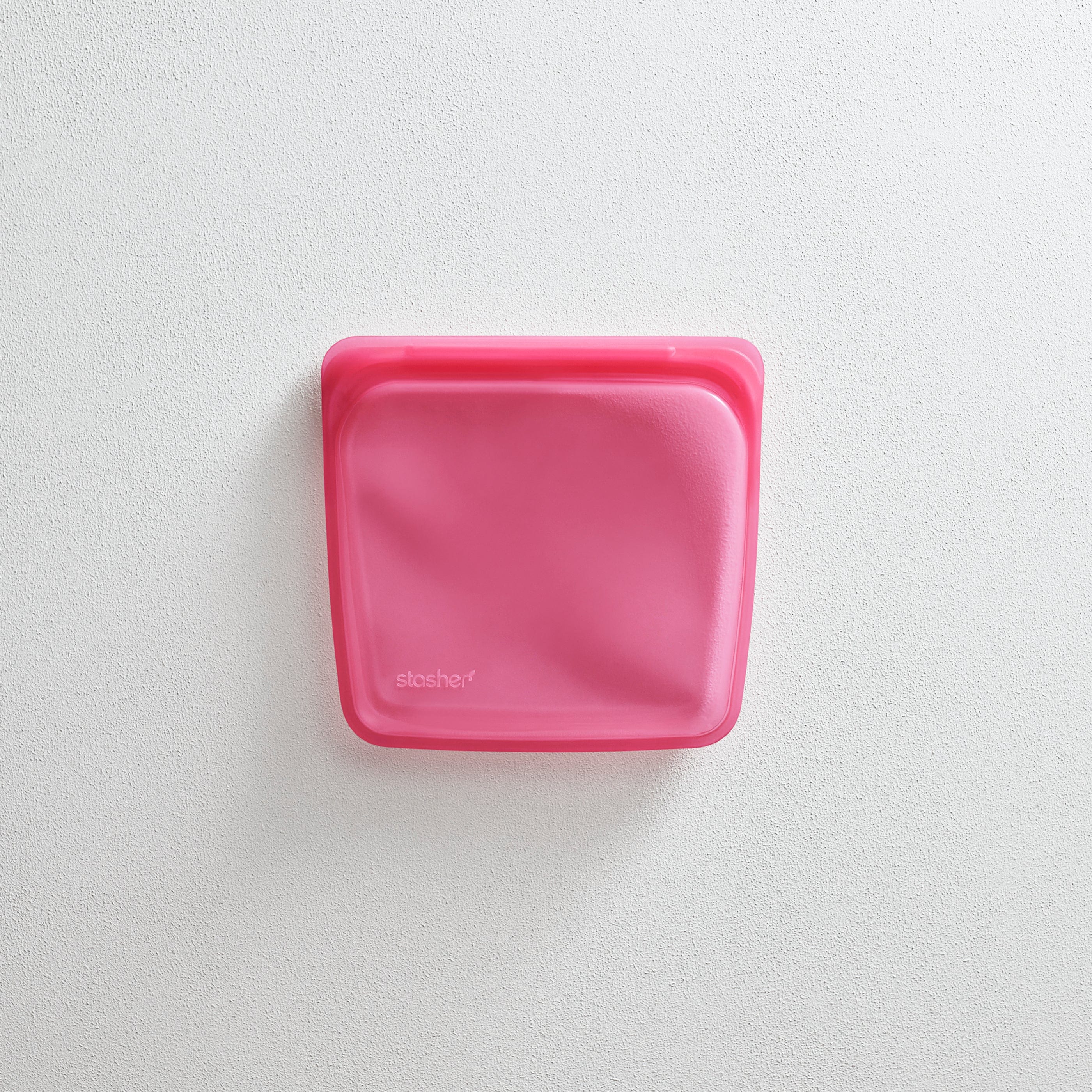 raspberry: Reusable Silicone Stasher Sandwich Bag
