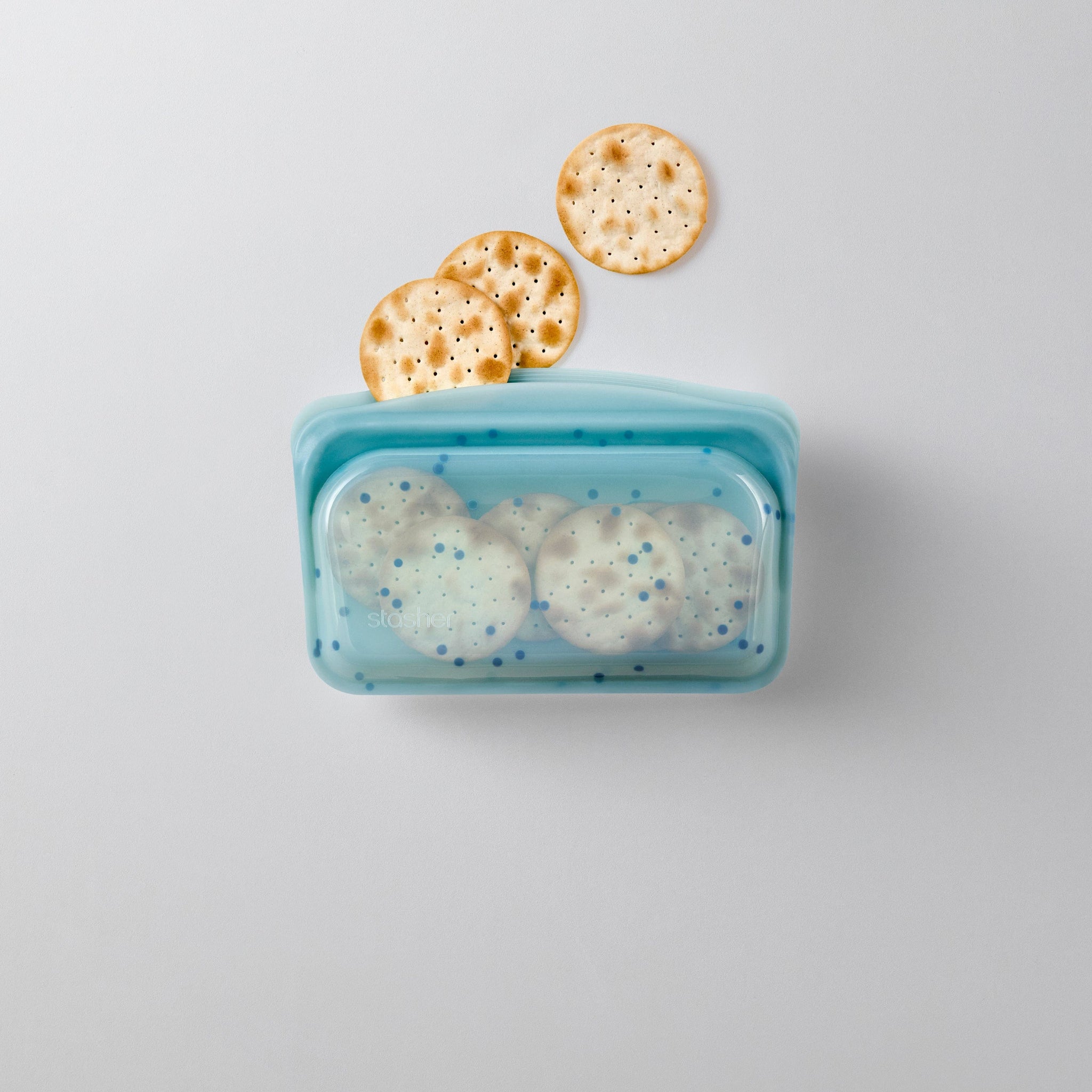 Reusable Snack Bags Silicone Snack Pouches Stasher