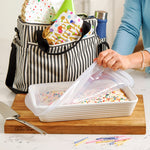 all: birthday cake rectangle stretch lids