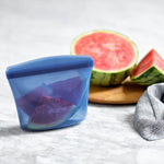 deep ocean: 1-cup deep ocean bowl holding sliced watermelon. 