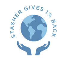 stasher gives back 1% of all sales to nonprofits icon