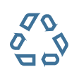 Recycle symbol.