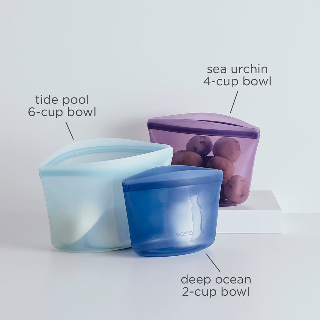 Silicone Food Storage Containers Set (set of 4)