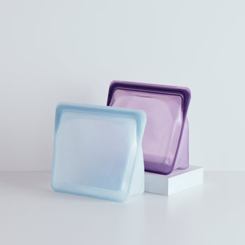 sea urchin/tide pool: Stasher reusable silicone stand-up mega bags