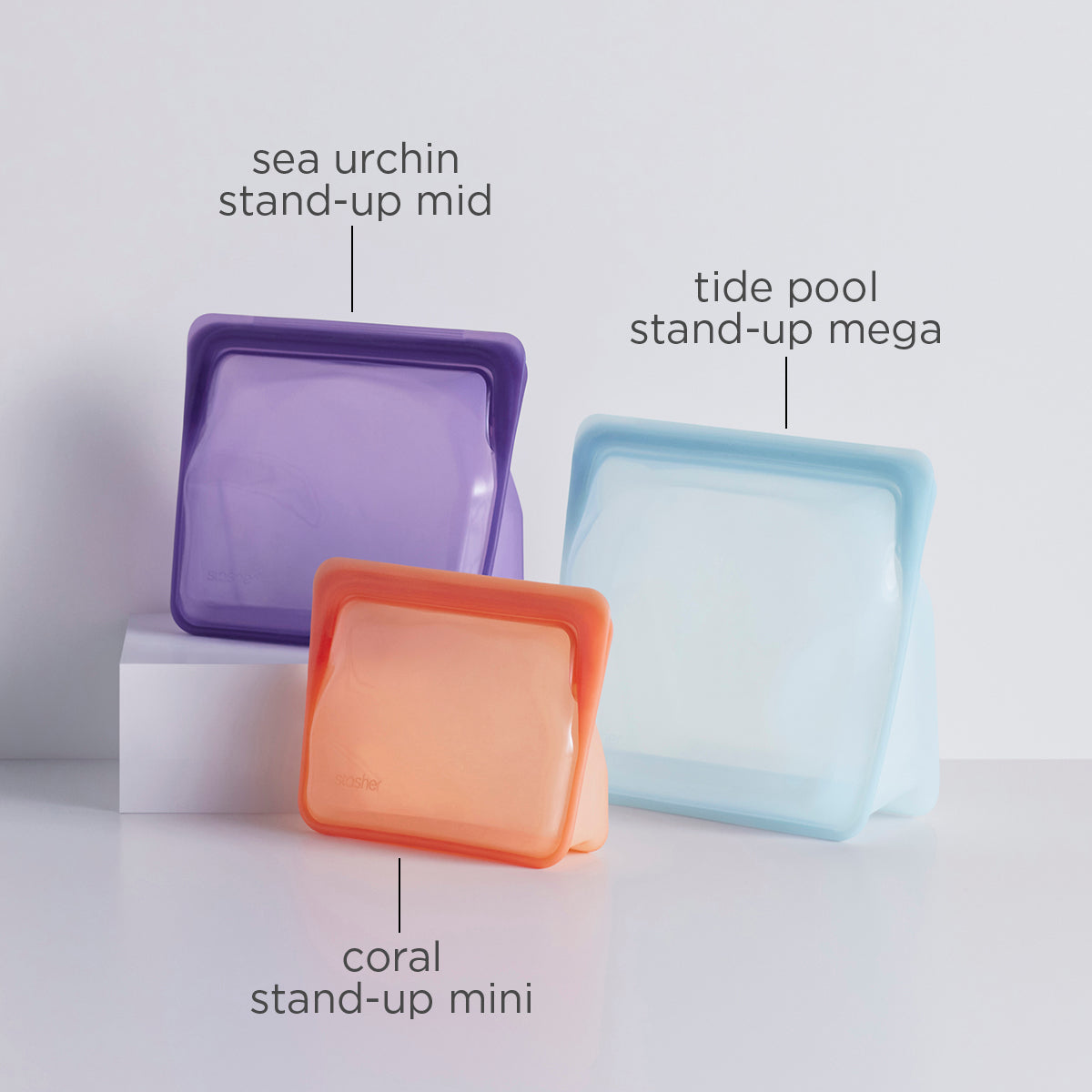 Ocean Forest: Stasher reusable silicone stand-up assortment