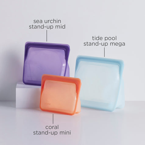 Stasher Stand-up Trio Bundle | Silicone