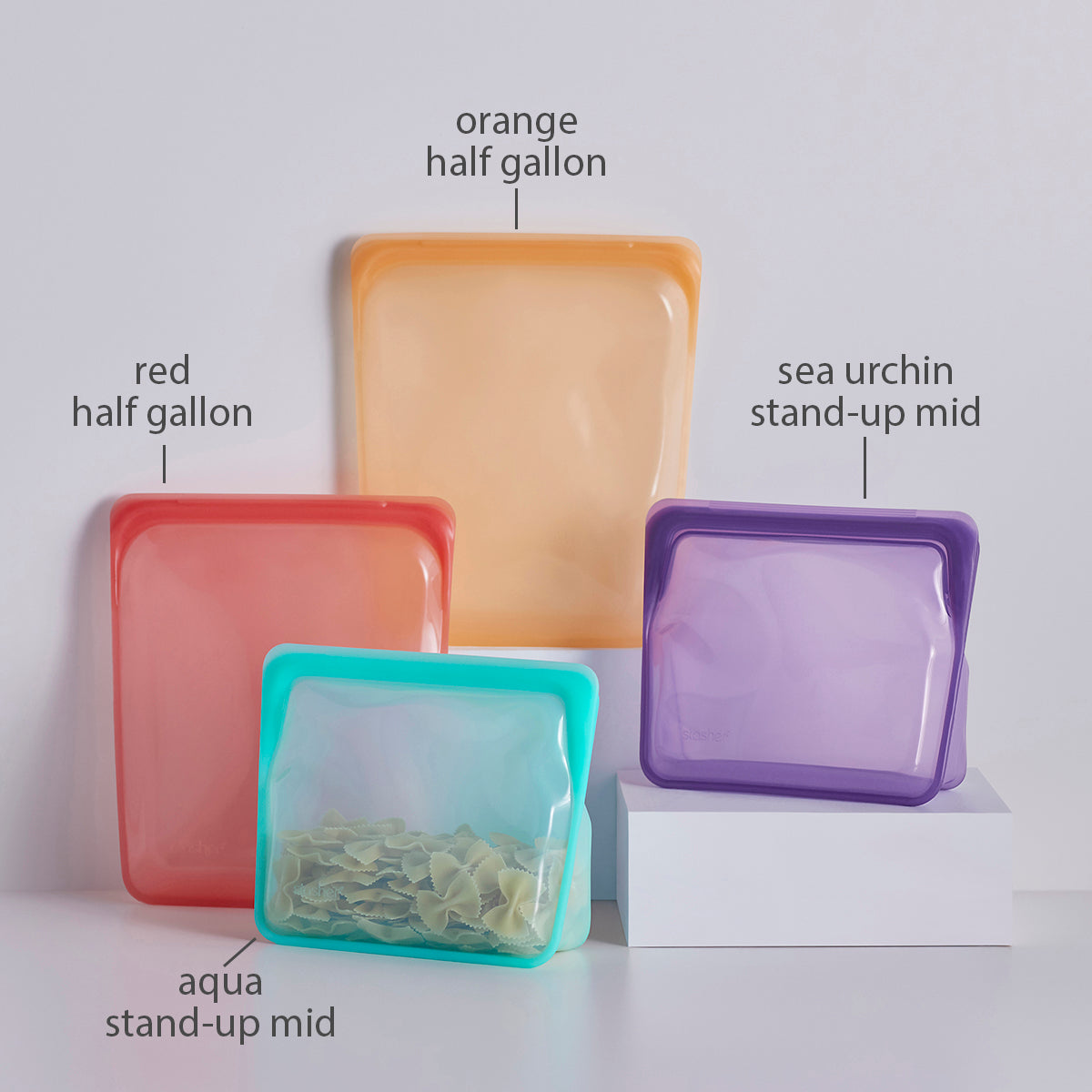 Reusable Silicone Food Storage 4-Pack