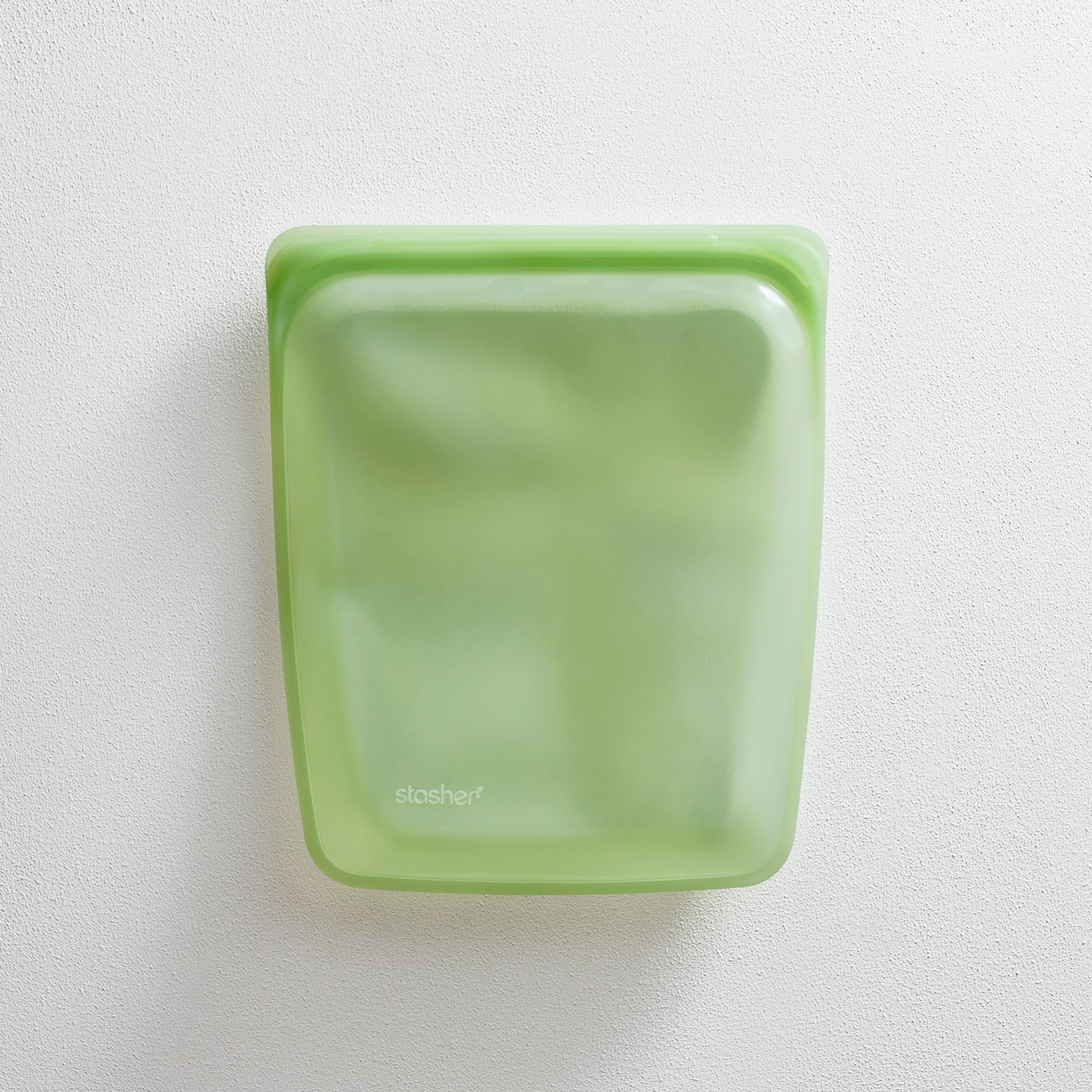 green: Reusable Silicone Stasher Half Gallon Bag