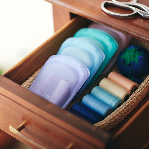 Lavender: Reusable Silicone Stasher Pocket Bag