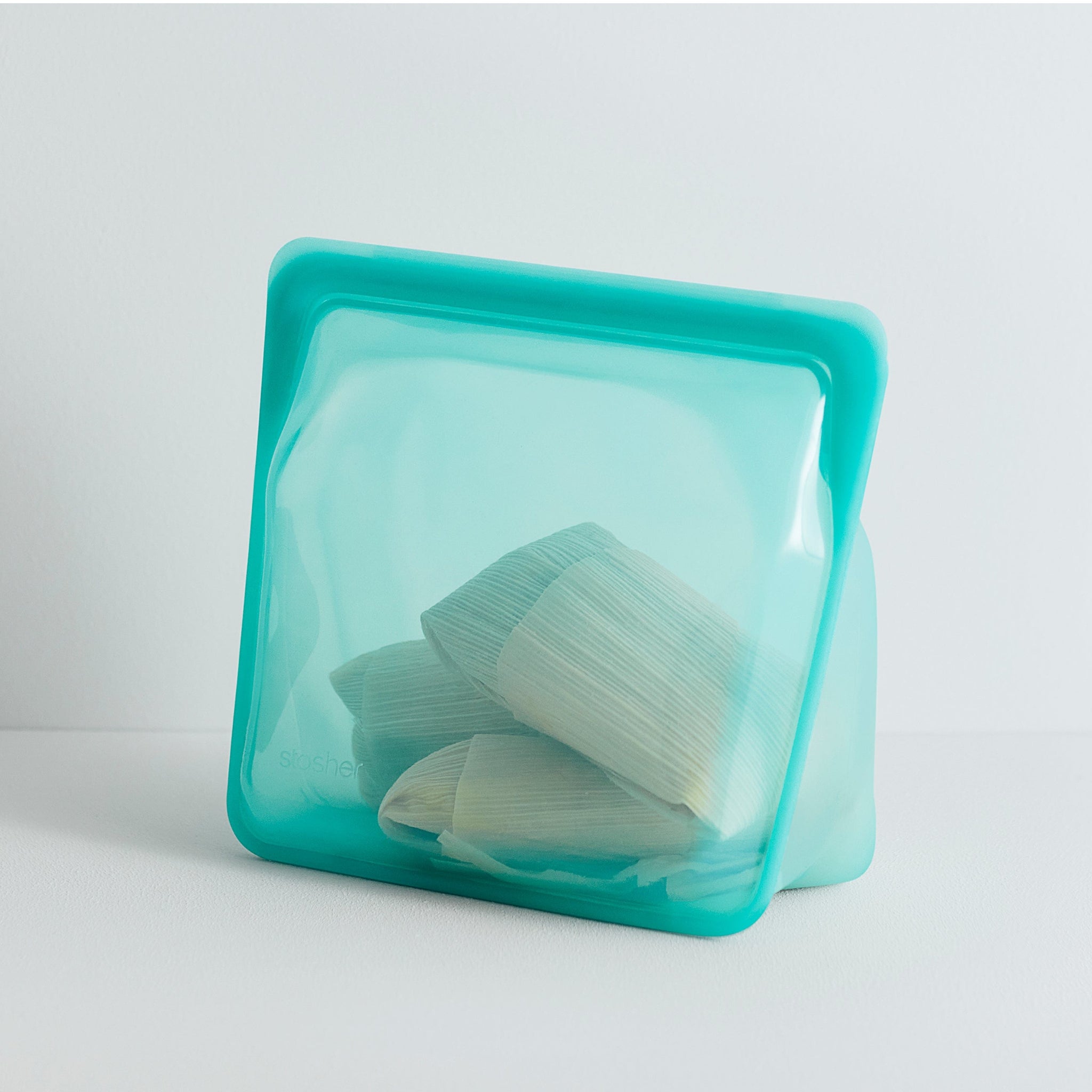 aqua: Reusable Silicone Stasher Stand Up Mega Bag