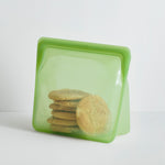 green: Reusable Silicone Stasher Stand Up Mega Bag