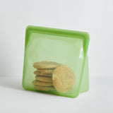 green: Reusable Silicone Stasher Stand Up Mega Bag