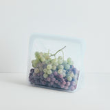 Clear: Reusable Silicone Stasher Stand Up Mid Bag