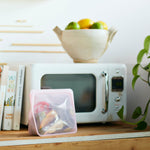 pink: Reusable Silicone Stasher Stand Up Mid Bag