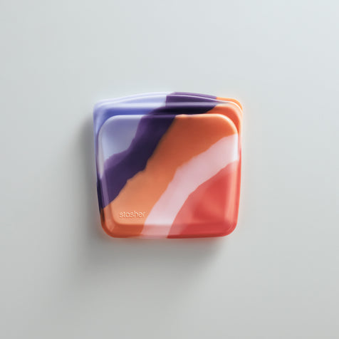 purple wave: reusable silicone sandwich bag