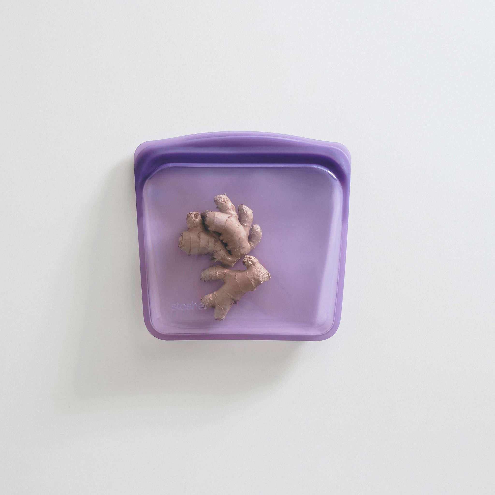sea urchin: sandwich bag holding ginger
